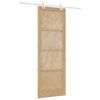 vidaXL Cs&uacute;sz&oacute; ajt&oacute; Term&eacute;szetes &eacute;s Feh&eacute;r 83 x 232 cm T&ouml;m&ouml;r Fenyőfa