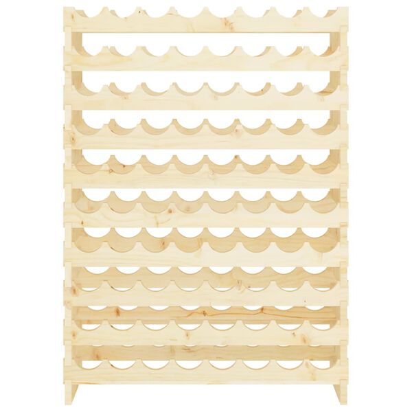 vidaXL t&ouml;m&ouml;r fenyőfa bortart&oacute; &aacute;llv&aacute;ny 83 x 29 x 112 cm