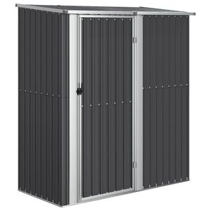 vidaXL antracitsz&uuml;rke horganyzott ac&eacute;l kerti f&eacute;szer 180,5x97x209,5 cm