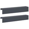 vidaXL Kerti takar&oacute;profil 2 db 100 x 20 x 15 cm Ac&eacute;l Antracitsz&uuml;rke