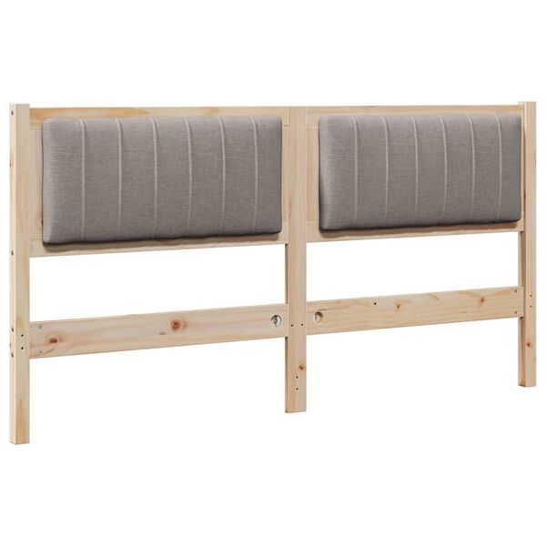 vidaXL K&aacute;rpitozott fejt&aacute;mla fejt&aacute;ml&aacute;val Barna 150 cm T&ouml;m&ouml;r fenyőfa