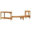 vidaXL Jakuzzi K&ouml;rnyezet F&eacute;lk&ouml;r Barna 252 x 112 x 55,5 cm T&ouml;m&ouml;r Ak&aacute;cfa
