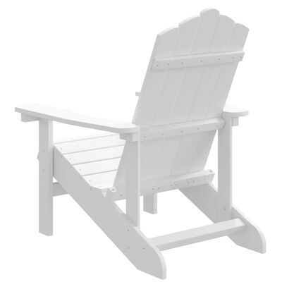 vidaXL fehér HDPE kerti adirondack szék