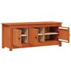 vidaXL Cipőszekr&eacute;ny Viaszbarna 110 x 38 x 45,5 cm T&ouml;m&ouml;r fenyő