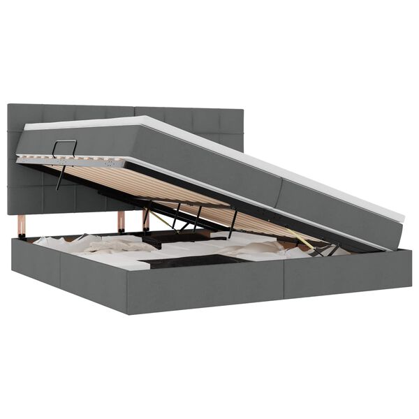 vidaXL &Aacute;gy t&aacute;rol&oacute;val &eacute;s matraccal S&ouml;t&eacute;tsz&uuml;rke 200 x 200 cm Poli&eacute;szter