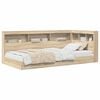 vidaXL K&ouml;nyvespolcos &Aacute;gy polcokkal Sonoma t&ouml;lgy 75 x 190 cm Szerelt Fa