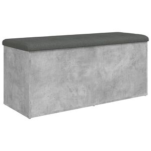 vidaXL betonsz&uuml;rke szerelt fa t&aacute;rol&oacute;pad 102 x 42 x 45 cm