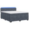 vidaXL Boxspring &aacute;gy matraccal &eacute;s LED-del S&ouml;t&eacute;tsz&uuml;rke 180 x 200 cm