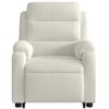 vidaXL krémszínű bársony felállást segítő dönthető fotel