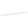 vidaXL Fűszeg&eacute;lyez&eacute;s 30 db 102 x 4 x 4 cm Ac&eacute;l Feh&eacute;r