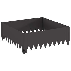 vidaXL Fűszeg&eacute;lyez&eacute;s 60 x 60 x 20 cm Ac&eacute;l Fekete