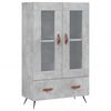 vidaXL betonsz&uuml;rke szerelt fa magasszekr&eacute;ny 69,5 x 31 x 115 cm