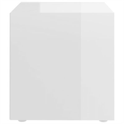 vidaXL 2 db magasfényű fehér forgácslap TV-szekrény 37 x 35 x 37 cm
