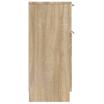 vidaXL sonoma tölgy színű szerelt fa tálalószekrény 30 x 30 x 70 cm