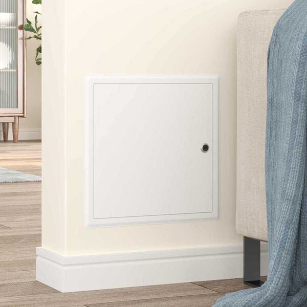 vidaXL Hozz&aacute;f&eacute;r&eacute;si panel Feh&eacute;r 33 x 33 x 3 cm Ac&eacute;l