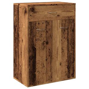 vidaXL antik fa sz&iacute;nű szerelt fa cipősszekr&eacute;ny 60 x 35 x 84 cm