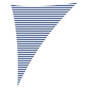 vidaXL Napernyő vitorla K&eacute;k &eacute;s Feh&eacute;r 4 x 5 x 6,4 m