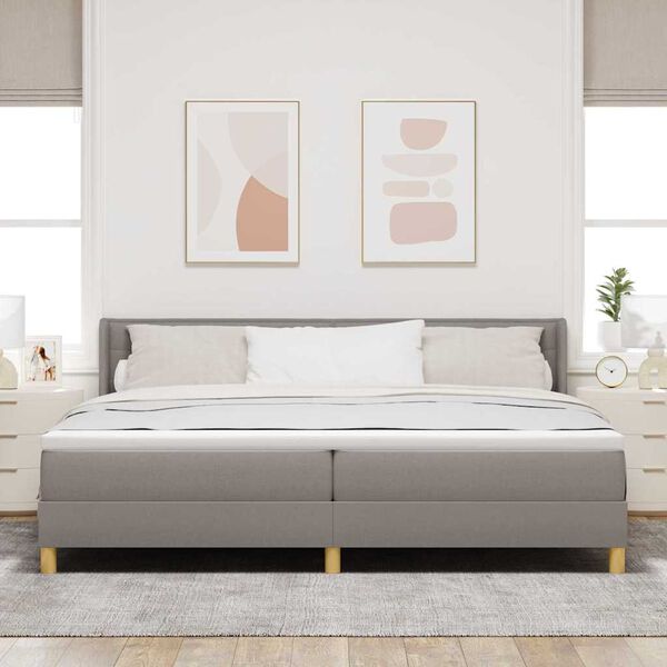 vidaXL Boxrug&oacute;s &aacute;gy matracmal T&oacute;psz&iacute;nű 200 x 200 cm Poli&eacute;szter