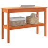 vidaXL Konzolasztal Viaszbarna 110 x 40 x 75 cm T&ouml;m&ouml;r fenyőfa