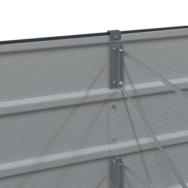 vidaXL N&ouml;v&eacute;nytart&oacute; Antracit 385 x 50 x 45 cm Horganyzott ac&eacute;l