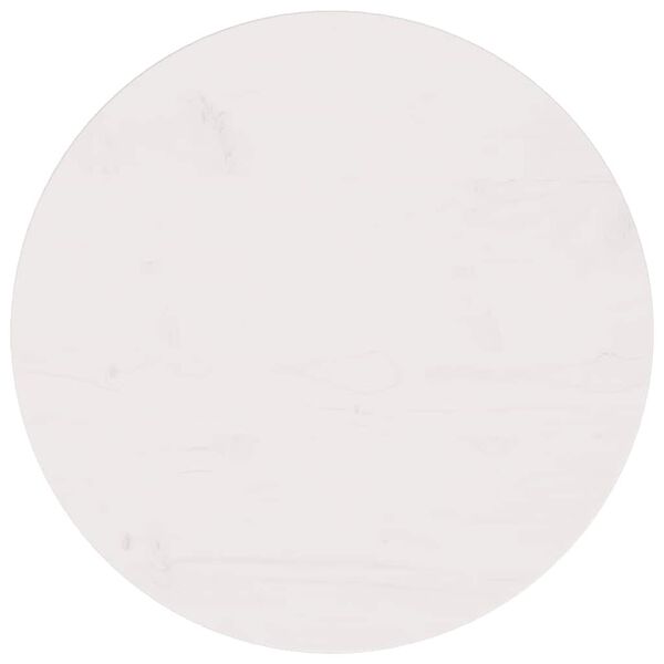 vidaXL feh&eacute;r t&ouml;m&ouml;r fenyőfa asztallap &Oslash;50 x 2,5 cm