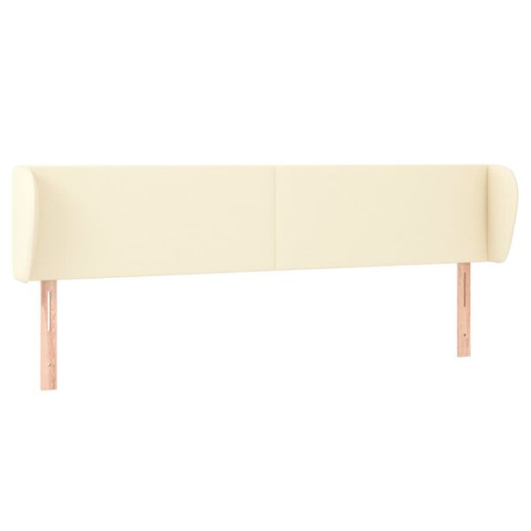 vidaXL kr&eacute;msz&iacute;nű műbőr sz&aacute;rnyas fejt&aacute;mla 163x23x78/88 cm