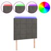 vidaXL s&ouml;t&eacute;tsz&uuml;rke b&aacute;rsony LED-es fejt&aacute;mla 90x5x118/128 cm