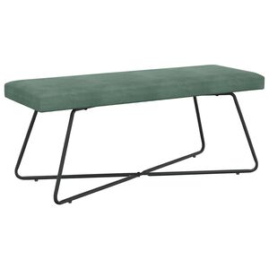 vidaXL pad Egysz&iacute;nű Tengeri Z&ouml;ld 110 x 40 x 45 cm B&aacute;rsony