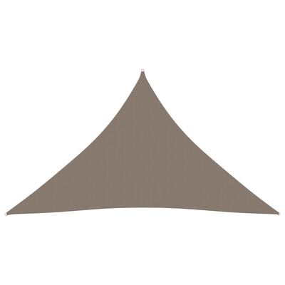 vidaXL tópszínű háromszögű oxford-szövet napvitorla 3 x 4 x 4 m