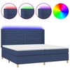 vidaXL k&eacute;k sz&ouml;vet rug&oacute;s &eacute;s LED-es &aacute;gy matraccal 200 x 200 cm
