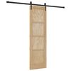 vidaXL Cs&uacute;sz&oacute; ajt&oacute; ORKDAL Term&eacute;szetes 61 x 198,5 cm T&ouml;m&ouml;r Fenyőfa
