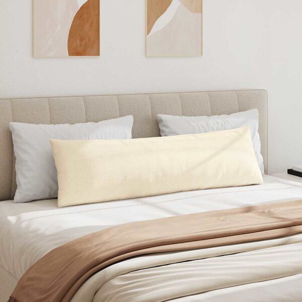 vidaXL Kanap&eacute; p&aacute;rn&aacute;k 2 pcs Kr&eacute;m 145 x 40 cm B&aacute;rsonyos sz&ouml;vet