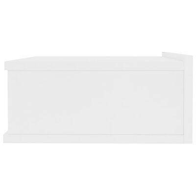 vidaXL 2 db fehér forgácslap úszó éjjeliszekrény 40 x 30 x 15 cm