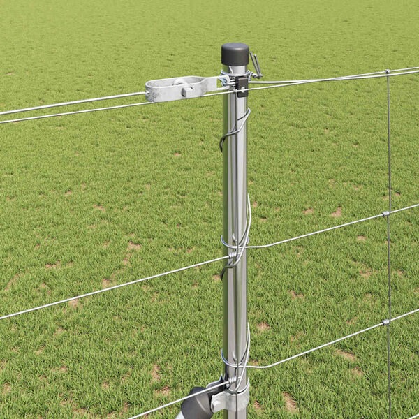 vidaXL Kerítésoszlop Galvanizált 50 x 1,5 m Acél