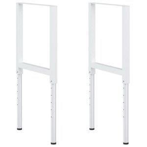 vidaXL 2 db sz&uuml;rke &aacute;ll&iacute;that&oacute; f&eacute;m munkapadv&aacute;z 55 x (69-95,5) cm