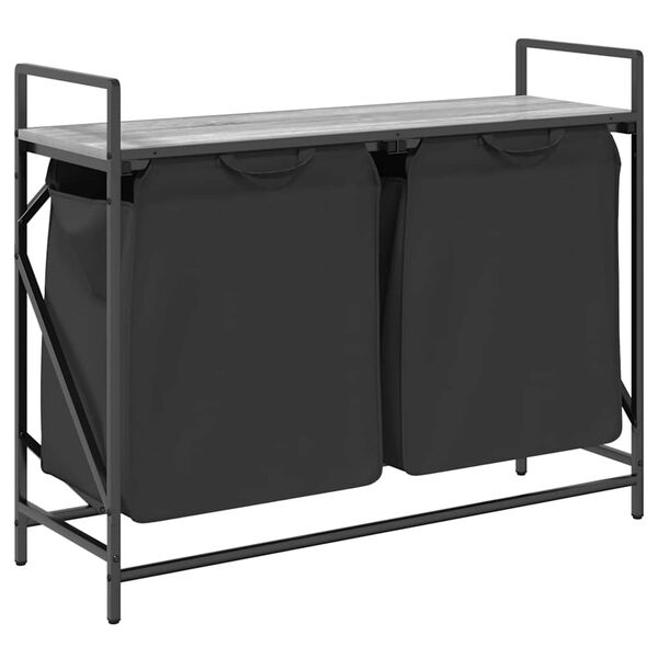 vidaXL sz&uuml;rke sonoma mosodai kos&aacute;r 2 rekeszes polccal