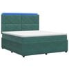 vidaXL LED Boxspring &Aacute;gy Mattal S&ouml;t&eacute;tz&ouml;ld 140 x 190 cm B&aacute;rsony