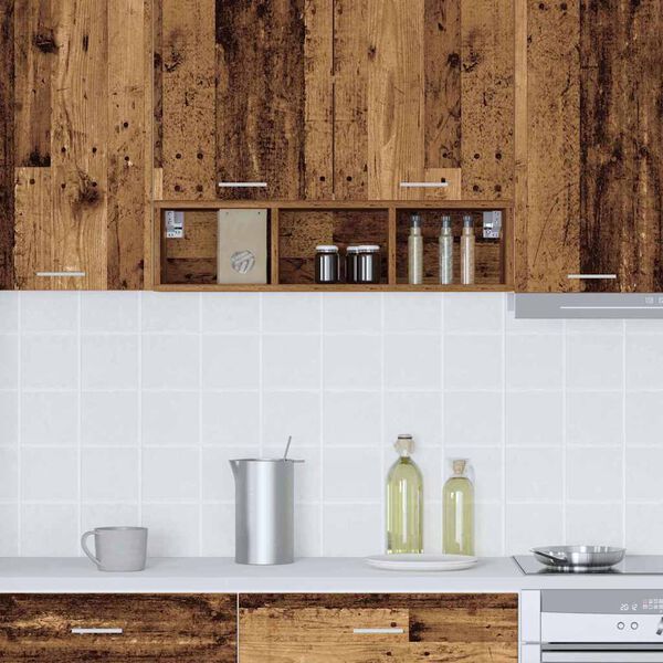 vidaXL F&uuml;ggő szekr&eacute;ny t&aacute;rol&oacute;val &Ouml;reg fa 20 x 29,5 x 80 cm Faanyag