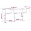 vidaXL antik fa színű szerelt fa TV-szekrény LED-ekkel 120x30x50 cm