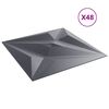 vidaXL 48 db sz&uuml;rke XPS csillagmint&aacute;s fali panel 50 x 50 cm 12 m&sup2;