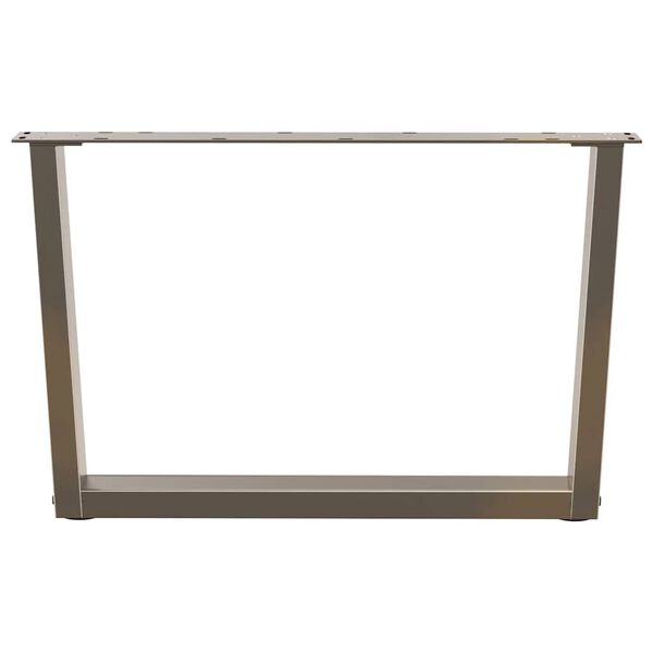 vidaXL 2 db V-alak&uacute; nat&uacute;r ac&eacute;l doh&aacute;nyz&oacute;asztal l&aacute;b 70 x (42-43,3) cm