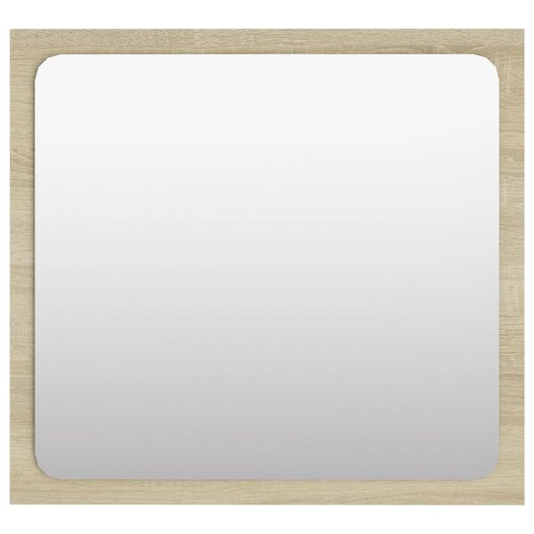 vidaXL sonoma tölgy színű forgácslap fürdőszobatükör 40x1,5x37 cm