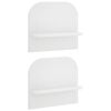 vidaXL Falpolc 2 db Feh&eacute;r 41 x 13.5 x 37.5 cm Szerelt Fa