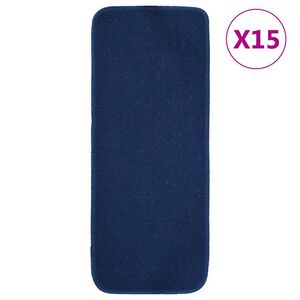 vidaXL 15 db s&ouml;t&eacute;tk&eacute;k n&eacute;gysz&ouml;gű cs&uacute;sz&aacute;smentes l&eacute;pcsőszőnyeg 60 x 25 cm