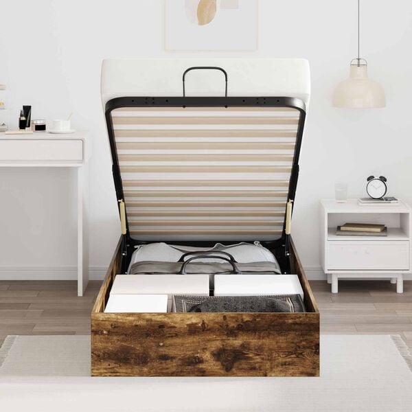 vidaXL Ottom&aacute;n &Aacute;gykeret F&uuml;st&ouml;lt t&ouml;lgy 193 x 120 x 25 cm Faforg&aacute;cslap