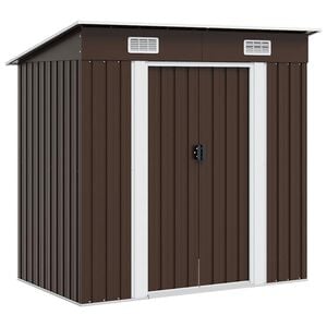 vidaXL barna ac&eacute;l kerti f&eacute;szer 194 x 121 x 181 cm