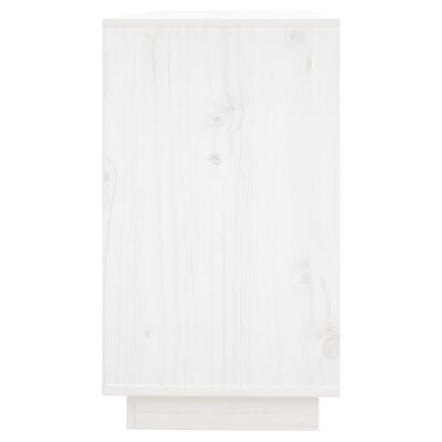 vidaXL fehér tömör fenyőfa tálalószekrény 111 x 34 x 60 cm