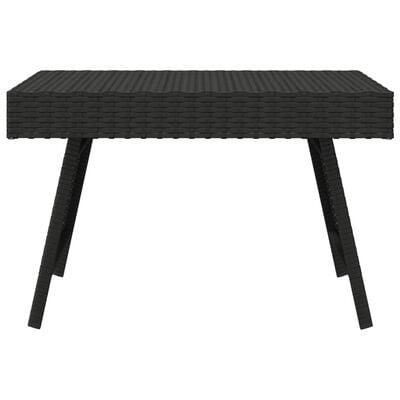 vidaXL fekete összecsukható polyrattan kisasztal 60 x 40 x 38 cm