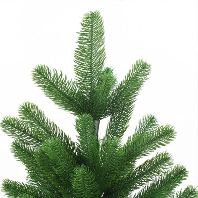 vidaXL zöld megvilágított műkarácsonyfa 210 cm