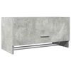 vidaXL betonsz&uuml;rke szerelt fa ruh&aacute;sszekr&eacute;ny 70 x 32,5 x 35 cm